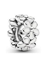 teensy catchy silver daisies pandora baby charm